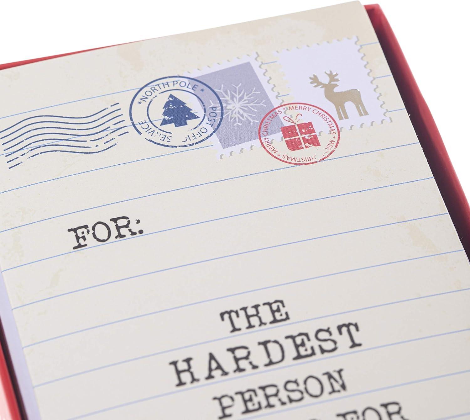 imageGraphique Santa Bill Money Holder Pack of 15 Cards with Envelopes Cash or Gift Card Holder Christmas Greetings Green Foil Accents Boxed Set 375quot x 725quotHardest Person to Shop For