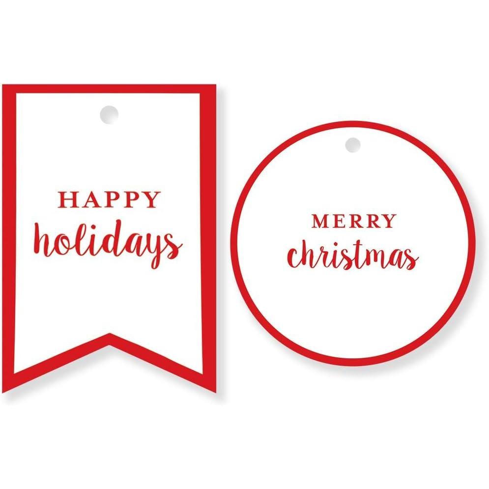 imageGraphique La Petite Noel Holiday Gift Tag Boxed Set 16 Tags with Hanging Twine 2 Unique Christmas Designs with Gold Foil Accents Gift Boxes and BagsHappy Holidays