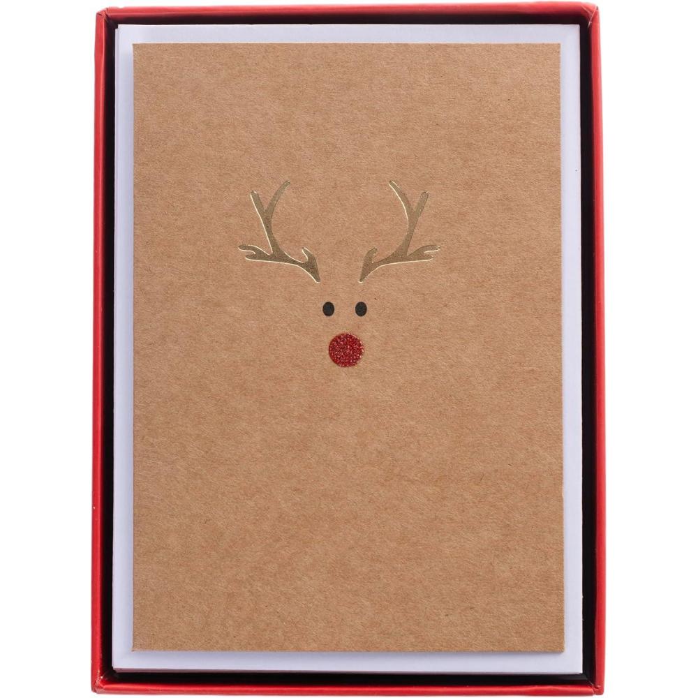 imageGraphique Peanuts Tree Christmas Cards Pack of 15 Cards with Envelopes Blank Inside La Petite Press Collection Boxed Set 325quot x 475quotContemporary