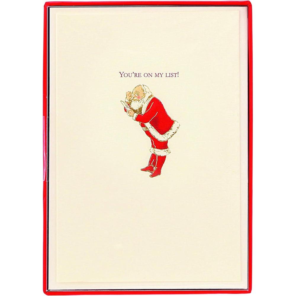 imageGraphique Peanuts Tree Christmas Cards Pack of 15 Cards with Envelopes Blank Inside La Petite Press Collection Boxed Set 325quot x 475quotYou are on My List
