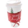 Graphique 12-Pack Disposable to Go Coffee Cups – Merry Christmas Leopard – 16 oz, with Lids – Perfect for Travel, Home, Parties and More(Bike With Gifts)