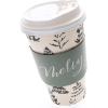 Graphique 12-Pack Disposable to Go Coffee Cups – Merry Christmas Leopard – 16 oz, with Lids – Perfect for Travel, Home, Parties and More(Cream & Black Trees)