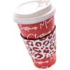 Graphique 12-Pack Disposable to Go Coffee Cups – Merry Christmas Leopard – 16 oz, with Lids – Perfect for Travel, Home, Parties and More(Mc Leopard)