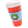 Graphique 12-Pack Disposable to Go Coffee Cups – Merry Christmas Leopard – 16 oz, with Lids – Perfect for Travel, Home, Parties and More(Snoopy Wreath)