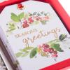 Graphique La Petite Noel Holiday Gift Tag Boxed Set | 16 Tags with Hanging Twine | 2 Unique Christmas Designs with Gold Foil Accents | Gift Boxes and Bags(Holly and Berries)