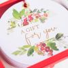 Graphique La Petite Noel Holiday Gift Tag Boxed Set | 16 Tags with Hanging Twine | 2 Unique Christmas Designs with Gold Foil Accents | Gift Boxes and Bags(Holly and Berries)