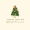 Graphique Merry Christmas Holiday Cards | Pack of 15 Cards with Envelopes | Christmas Greetings | Gold Foil Accents | Boxed Set | 4.75″ x 6.625″(Christmas Tree Trio)