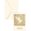 Graphique Merry Christmas Holiday Cards | Pack of 15 Cards with Envelopes | Christmas Greetings | Gold Foil Accents | Boxed Set | 4.75″ x 6.625″(Gold Dove on Burlap)