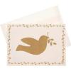 Graphique Merry Christmas Holiday Cards | Pack of 15 Cards with Envelopes | Christmas Greetings | Gold Foil Accents | Boxed Set | 4.75″ x 6.625″(Hammered Dove)