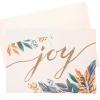 Graphique Merry Christmas Holiday Cards | Pack of 15 Cards with Envelopes | Christmas Greetings | Gold Foil Accents | Boxed Set | 4.75″ x 6.625″(Joy Script)