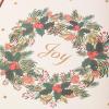Graphique Merry Christmas Holiday Cards | Pack of 15 Cards with Envelopes | Christmas Greetings | Gold Foil Accents | Boxed Set | 4.75″ x 6.625″(Joy Wreath with Gold Foil)