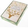 Graphique Merry Christmas Holiday Cards | Pack of 15 Cards with Envelopes | Christmas Greetings | Gold Foil Accents | Boxed Set | 4.75″ x 6.625″(Merry Christmas Gold Reindeer)