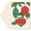 Graphique Merry Christmas Holiday Cards | Pack of 15 Cards with Envelopes | Christmas Greetings | Gold Foil Accents | Boxed Set | 4.75″ x 6.625″(Ornaments)