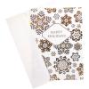 Graphique Merry Christmas Holiday Cards | Pack of 15 Cards with Envelopes | Christmas Greetings | Gold Foil Accents | Boxed Set | 4.75″ x 6.625″(Snowflakes)