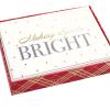 Graphique Merry Christmas Holiday Cards | Pack of 15 Cards with Envelopes | Christmas Greetings | Gold Foil Accents | Boxed Set | 4.75″ x 6.625″(Spirits Bright)