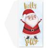 Graphique Santa Bill Money Holder | Pack of 15 Cards with Envelopes | Cash or Gift Card Holder | Christmas Greetings | Green Foil Accents | Boxed Set | 3.75″ x 7.25″(Holly Jolly)