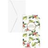 Graphique Santa Bill Money Holder | Pack of 15 Cards with Envelopes | Cash or Gift Card Holder | Christmas Greetings | Green Foil Accents | Boxed Set | 3.75″ x 7.25″(Winter Berries)