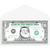 Graphique Santa Bill Money Holder | Pack of 15 Cards with Envelopes | Cash or Gift Card Holder | Christmas Greetings | Green Foil Accents | Boxed Set | 3.75″ x 7.25″(Santa Money)