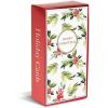 Graphique Santa Bill Money Holder | Pack of 15 Cards with Envelopes | Cash or Gift Card Holder | Christmas Greetings | Green Foil Accents | Boxed Set | 3.75″ x 7.25″(Winter Berries)