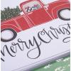 Graphique Santa Train Holiday Cards – Pack of 15 Cards with Envelopes – Christmas Greetings – Glitter and Gold Foil Accents – Boxed Set – 4.75″ x 6.625″(Plaid Truck)