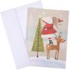 Graphique Santa Train Holiday Cards – Pack of 15 Cards with Envelopes – Christmas Greetings – Glitter and Gold Foil Accents – Boxed Set – 4.75″ x 6.625″(Santa Star)