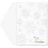 Graphique White Snowflakes Classic Boxed Cards – Set of 15 Cards with Envelopes and Decorated Storage Box – Whimsical Holiday Scene with Copper Foil Accents – Cards Measure 4.75″ x 6.625”(White Snowflakes)