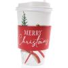Graphique 12-Pack Disposable to Go Coffee Cups – Merry Christmas Leopard – 16 oz, with Lids – Perfect for Travel, Home, Parties and More(Bike With Gifts)