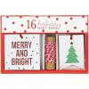 Graphique La Petite Noel Holiday Gift Tag Boxed Set | 16 Tags with Hanging Twine | 2 Unique Christmas Designs with Gold Foil Accents | Gift Boxes and Bags(Merry and Bright)