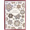 Graphique Merry Christmas Holiday Cards | Pack of 15 Cards with Envelopes | Christmas Greetings | Gold Foil Accents | Boxed Set | 4.75″ x 6.625″(Snowflakes)
