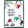 Graphique Santa Train Holiday Cards – Pack of 15 Cards with Envelopes – Christmas Greetings – Glitter and Gold Foil Accents – Boxed Set – 4.75″ x 6.625″(Holiday Fun With Gnomies)