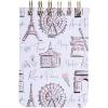 Graphique Meet Me in Paris Petite Journal – Pocket Journal with 200 Custom Interior Pages and Spiral Bound Top (3.5″ x 5.5″)