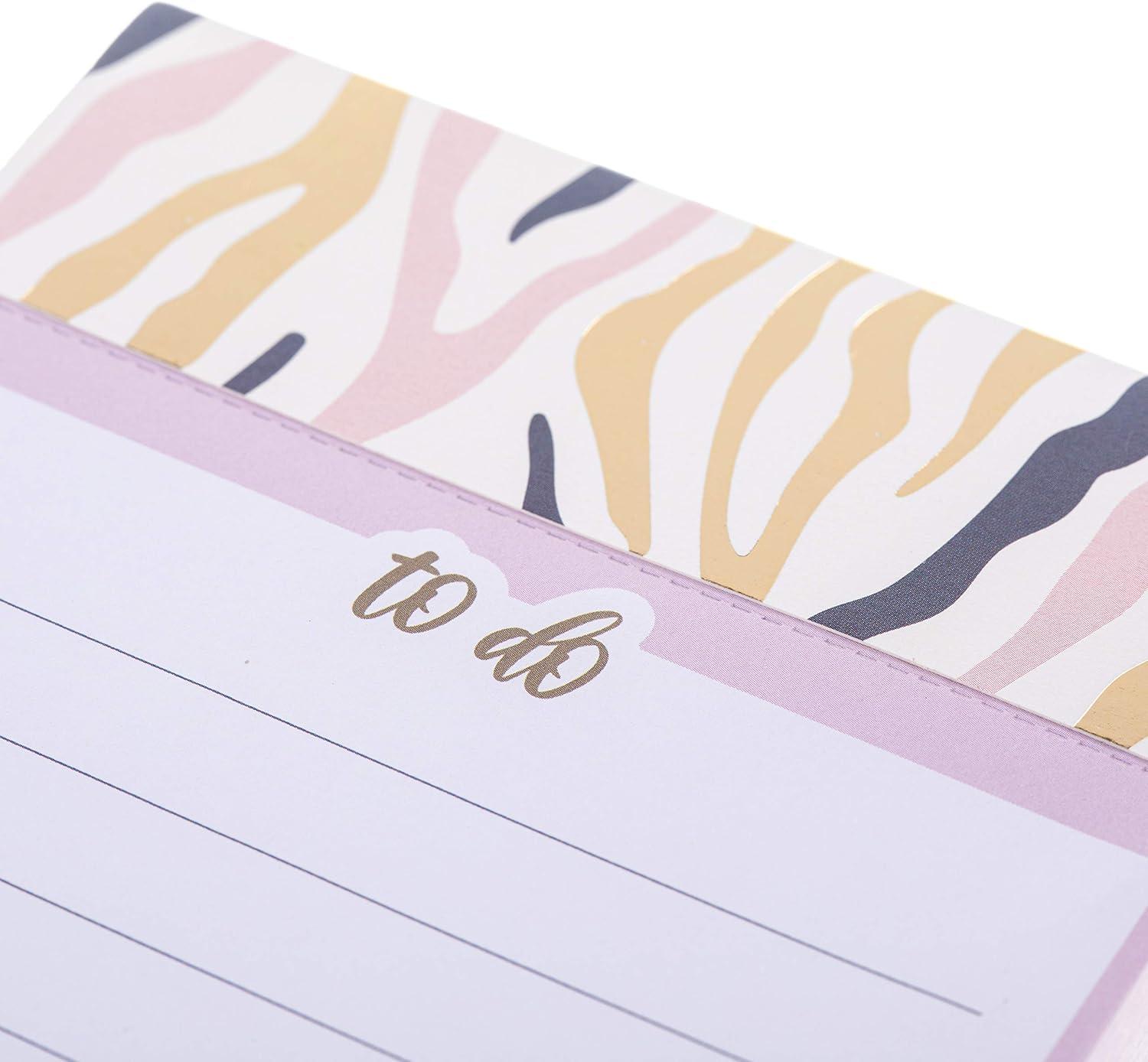 imageGraphique Peanuts Gang Jotter Notepad Pad of Paper w 250 Tearable Ruled Pages Featuring Cute Snoopy and Gang Design Great for Kitchen Counters Nightstands Desks and More 45quot x 55quot x 1quotPink Navy Zebra