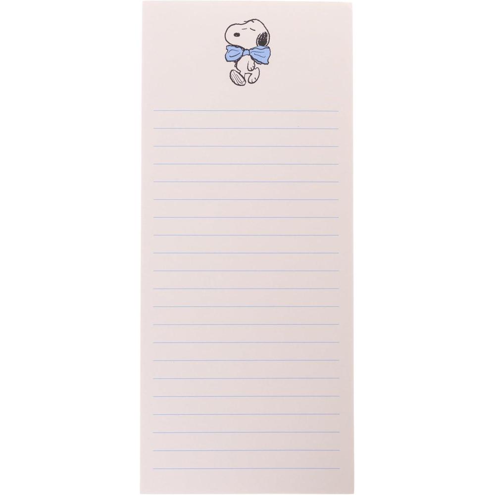 imageGraphique Happy Snoopy Notepad 100 TearAway Sheets for Grocery Gifts ampamp ToDo Lists Writing Pad for Fridge Kitchen Office Fun GiftSnoopy Blue Bow Tie