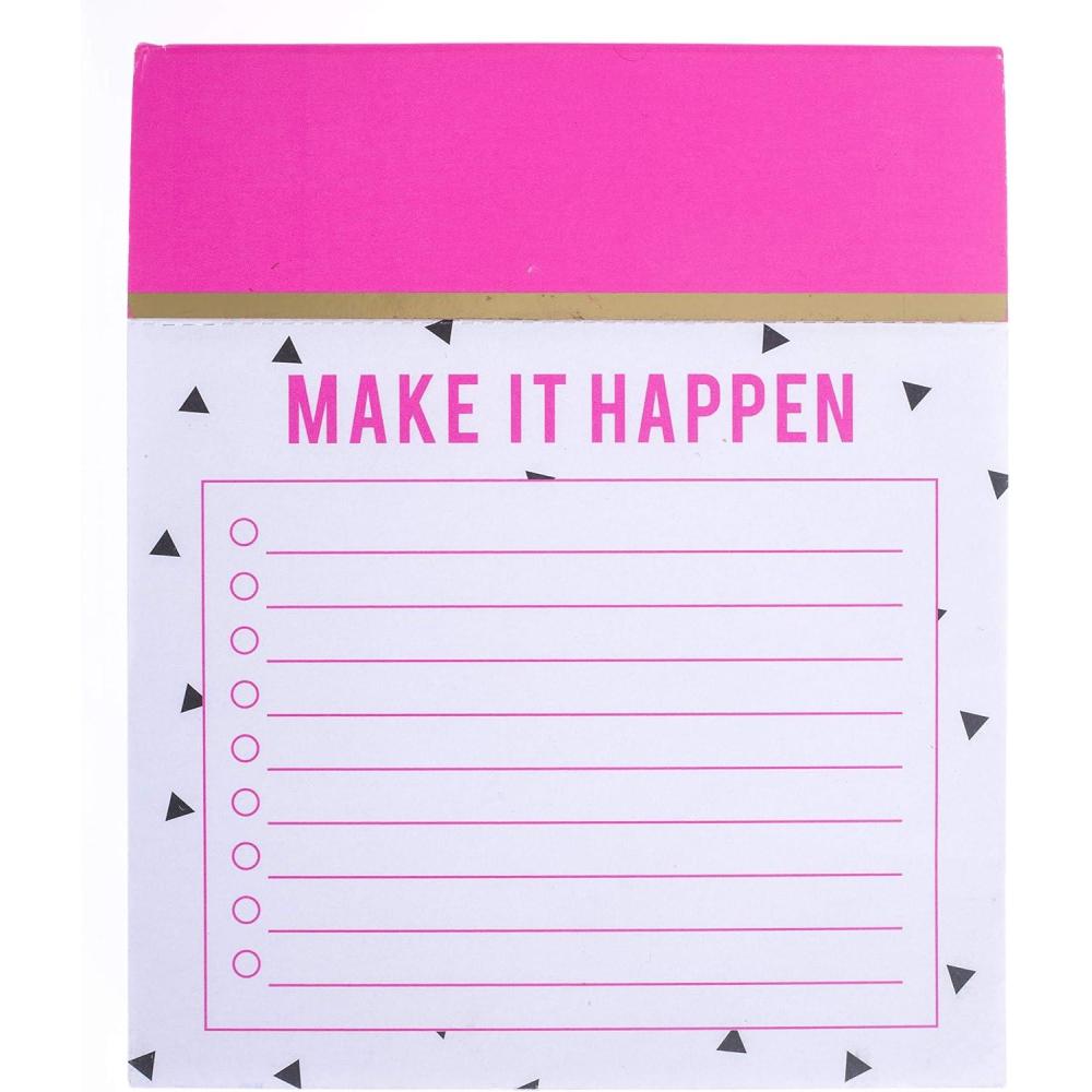 imageGraphique Peanuts Gang Jotter Notepad Pad of Paper w 250 Tearable Ruled Pages Featuring Cute Snoopy and Gang Design Great for Kitchen Counters Nightstands Desks and More 45quot x 55quot x 1quotMake It Happen