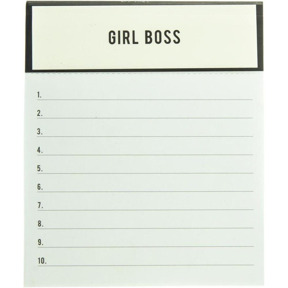 imageGraphique Peanuts Gang Jotter Notepad Pad of Paper w 250 Tearable Ruled Pages Featuring Cute Snoopy and Gang Design Great for Kitchen Counters Nightstands Desks and More 45quot x 55quot x 1quotGirl Boss