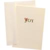 Graphique Joy Christmas Cards, Boxed Set of 15, Classic Holiday Greeting Cards with Envelopes, La Petite Presse Notecards, 3.25″ x 4.75”