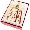 Graphique Peanuts Snoopy Christmas Cards, Boxed Set of 15, Die-Cut Holiday Greeting Cards with Envelopes, Blank Inside, 4.75″ x 6.625”