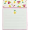 Graphique Peanuts Gang Jotter Notepad, Pad of Paper w/ 250 Tearable Ruled Pages Featuring Cute Snoopy and Gang Design, Great for Kitchen Counters, Nightstands, Desks, and More, 4.5″ x 5.5″ x 1″(Summer Pineapple)