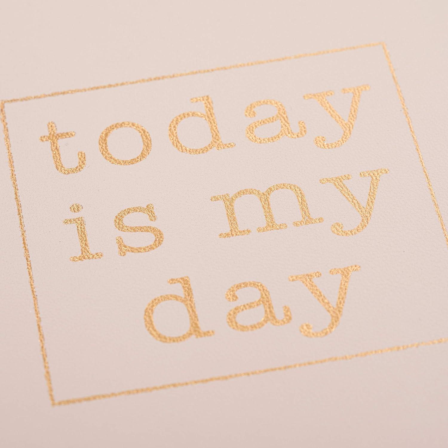 imageGraphique Vegan Leather Spiral Journal Green Today 8 x 10quot 192 Lined Pages quotTodayquot Quote Embellished in Golf Foil on the Cover Perfect for Taking Notes Lists and MoreToday