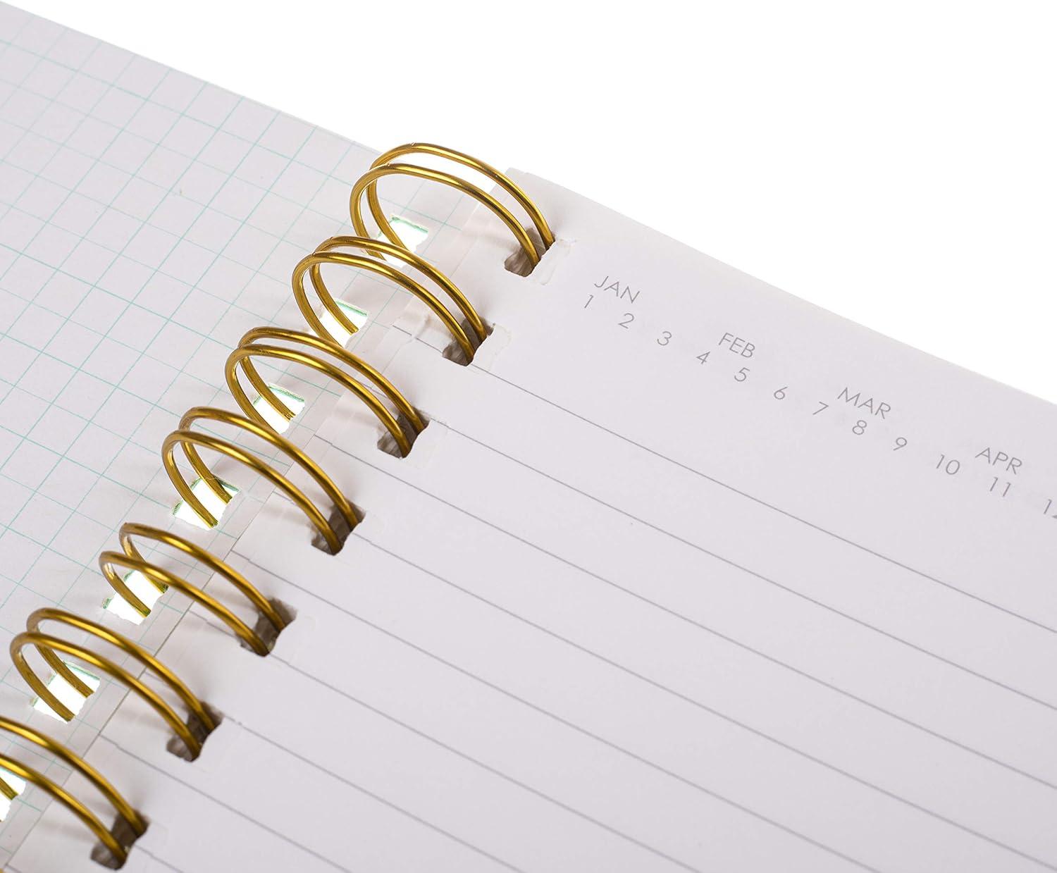 imageGraphique Vegan Leather Spiral Journal Green Today 8 x 10quot 192 Lined Pages quotTodayquot Quote Embellished in Golf Foil on the Cover Perfect for Taking Notes Lists and MoreGreen Today