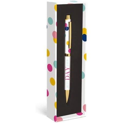 imageGraphique Cute Owl Fashion Pen 55quot Refillable Black Ink Ballpoint Pen w Silver Finish ampamp Matching Gift Box Makes a Beautiful Unique GiftBest Day Ever