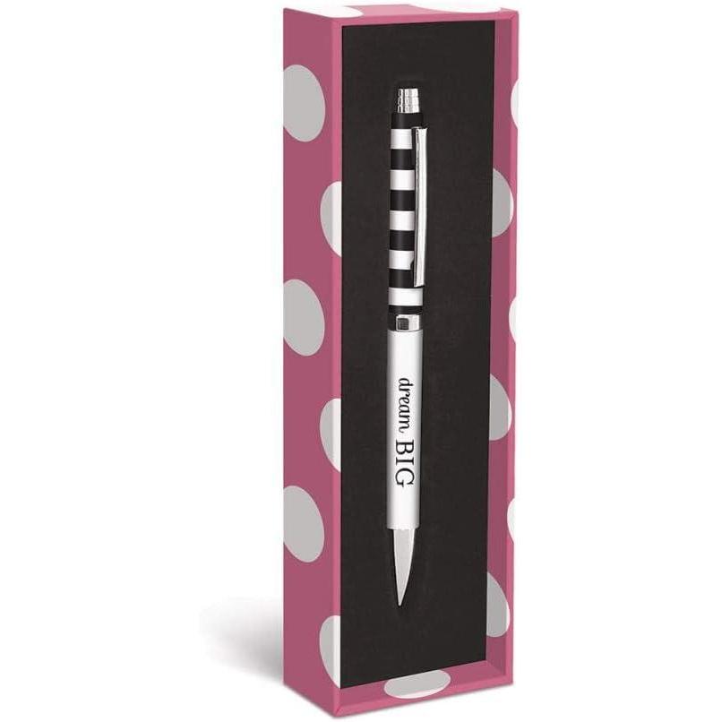 imageGraphique Cute Owl Fashion Pen 55quot Refillable Black Ink Ballpoint Pen w Silver Finish ampamp Matching Gift Box Makes a Beautiful Unique GiftDream Big