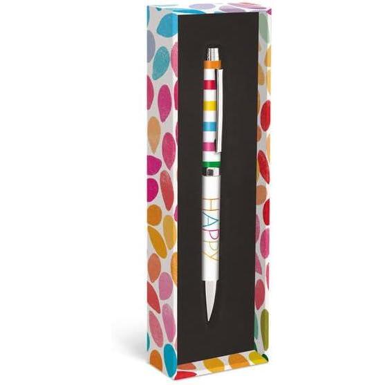 imageGraphique Cute Owl Fashion Pen 55quot Refillable Black Ink Ballpoint Pen w Silver Finish ampamp Matching Gift Box Makes a Beautiful Unique GiftHappy Leaves