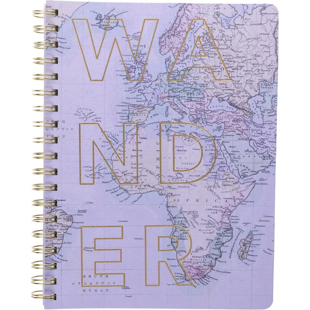 imageGraphique Vegan Leather Spiral Journal Green Today 8 x 10quot 192 Lined Pages quotTodayquot Quote Embellished in Golf Foil on the Cover Perfect for Taking Notes Lists and MoreWander