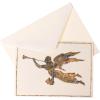 Graphique Chabot Angel Holiday Cards | Pack of 15 Cards with Envelopes | Christmas Greetings | Gold Foil and Embossing | Boxed Set | 3.25″ x 4.75″
