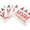 Graphique Cocktail Napkins – Plaid Merry Christmas Gnomes – 40-Count, 3-Ply – Restaurant, Bar, Party Paper Napkins, 5″ x 5″