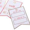 Graphique Plaid Truck Holiday Single Gift Tags (16 Tags, 2.5” x 5”) – Includes Bakers Twine, Embellished with Clear Glitter, Perfect for Personalizing Gift Bags and Seasonal Favors(Funny Text)