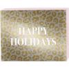 Graphique Cheetah Holiday Cards | Pack of 15 Cards with Envelopes | Christmas Greetings | Gold and Silver Foil Accents | Boxed Set | 3.25″ x 4.75″