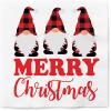 Graphique Cocktail Napkins – Plaid Merry Christmas Gnomes – 40-Count, 3-Ply – Restaurant, Bar, Party Paper Napkins, 5″ x 5″