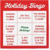 Graphique Cocktail Napkins – Red Holiday Bingo – 40-Count, 3-Ply – Restaurant, Bar, Party Paper Napkins, 5″ x 5″